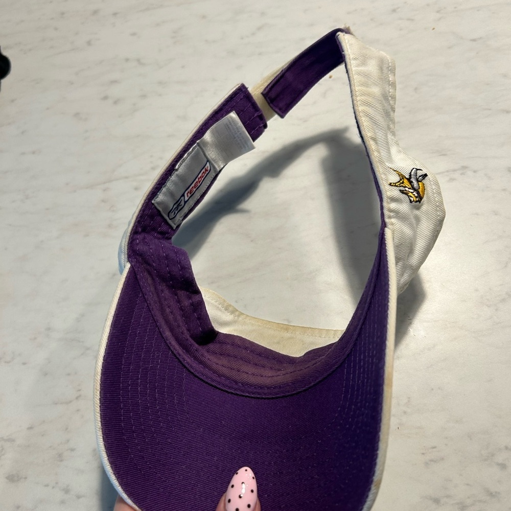 NFL Vikings Visor Hat OS white purple - Picture 3 of 7